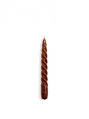 Candle twist brown 
