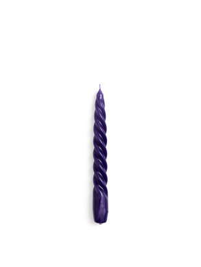 Candle twist purple 