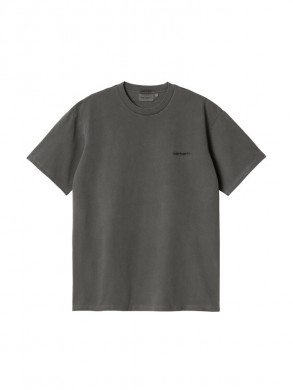 Duster script t-shirt black garment L