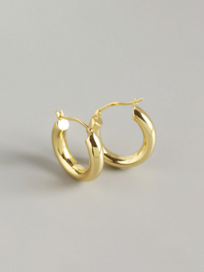 Isabella chunky hoops gold 
