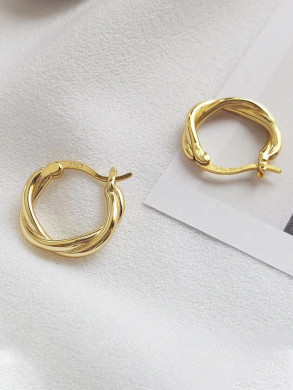 Sui twisted hoops gold OS