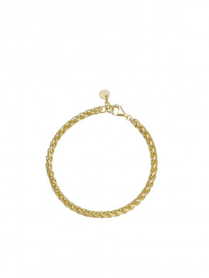 Spinga wheat chain bracelet gold OS