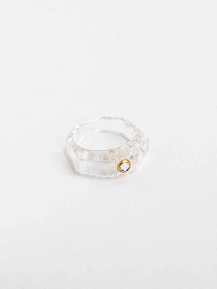 Shining star crystal ring transparent | Fashion online kaufen bei peoples  place